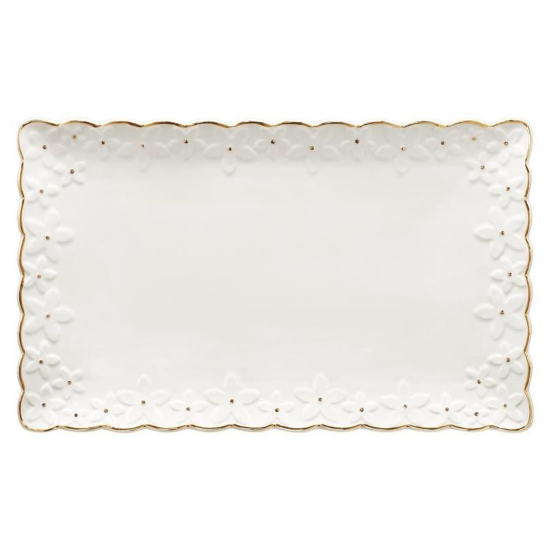 Półmisek prostokątny 16,9x30cm Fiorella GB051 Villa Italia